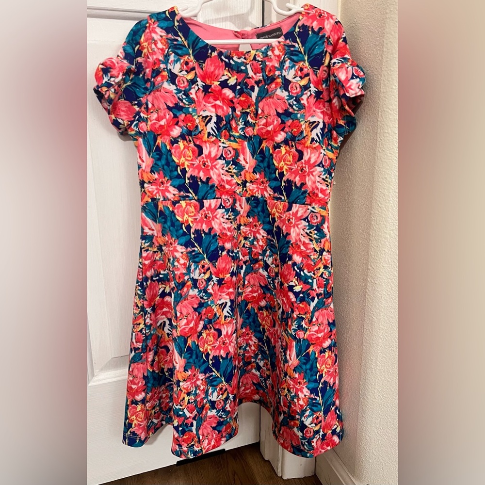 Vince Camuto Kids Floral Dress - Pink and Blue